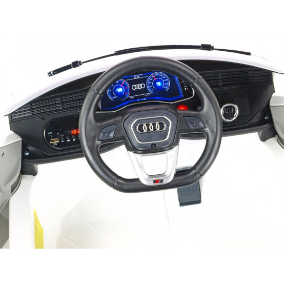 Audi Q8 elektrické autíčko s 2.4G dálkovým ovládáním a stylovým LED osvětlením, BÍLÉ